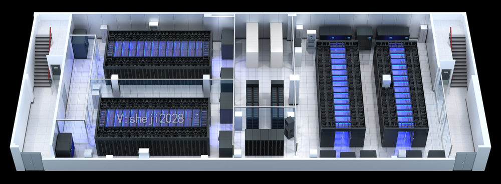 重庆地区配电室|开闭站|中控室|机房3D效果图制作设计