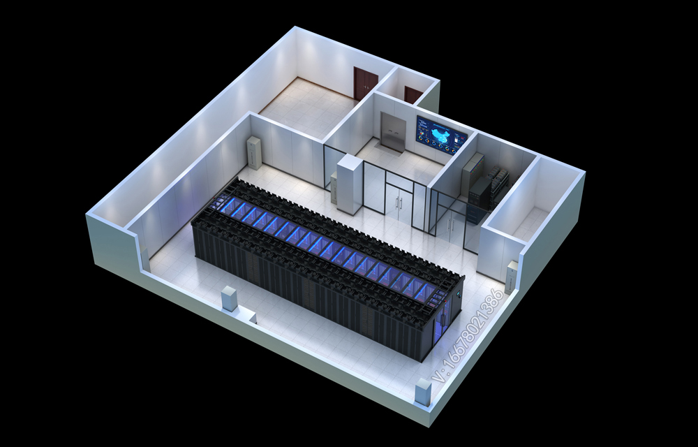 嘉兴300平米数据中心机房_报告厅_配电室效果图制作