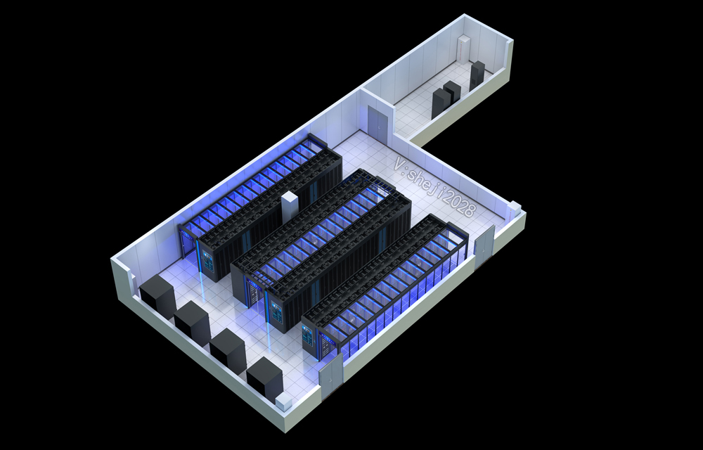 台州机房动环效果图设计 高校智能化机房建设案例