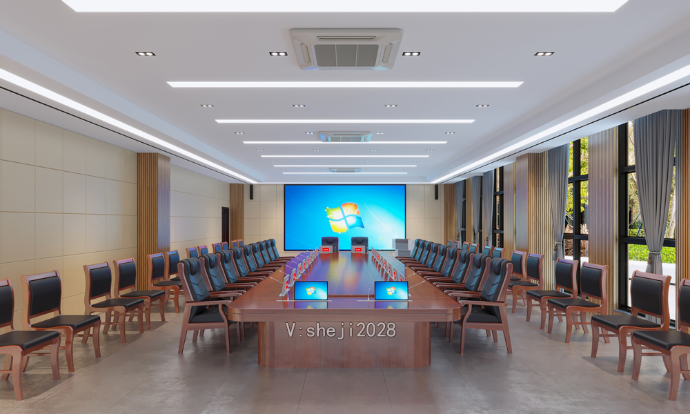 漳州机房效果图设计|动环运维室|中控室|指挥中心全景效果图制作