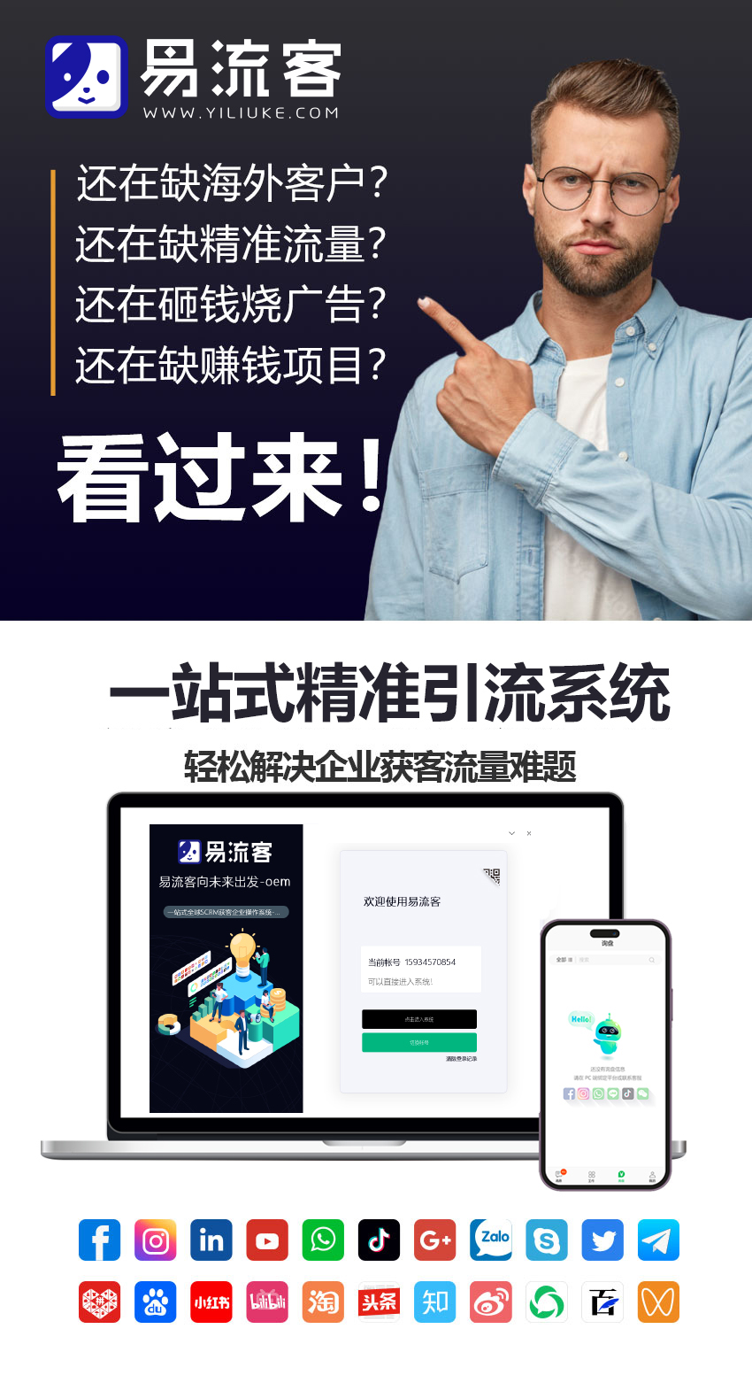 打破获客瓶颈，易流客全球获客系统重塑企业增长逻辑